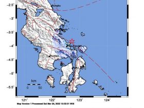 Gempa Tektonik 4,3 SR Guncang Konawe, BMKG : Sesar Lawanopo Aktif