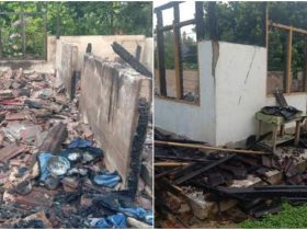 Tersambar Petir, 1 Rumah Permanen di Konawe Ludes Terbakar