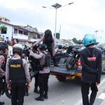 Cegah Balapan Liar, Polresta Kendari Razia Puluhan Motor di Hari Pertama Ramadhan