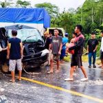 Tabrak Mobil Truk di Konawe, Mobil Pikap Muat Telur Remuk