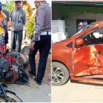 Mobil Kades di Konawe Penyok Ditabrak, Pengendara Motor Pingsan