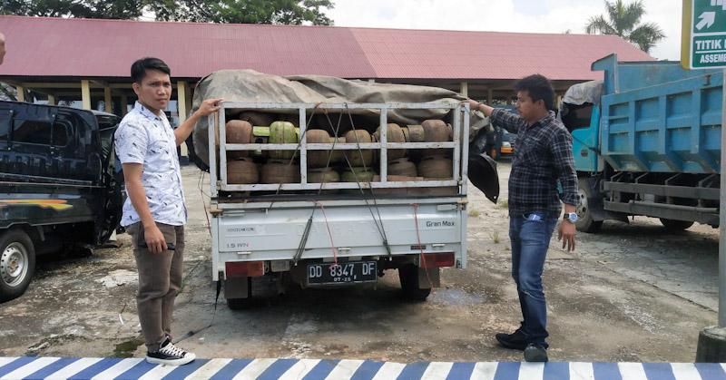 Muat 200 Tabung Gas Tanpa Dokumen, Seorang Warga Besulutu Diamankan Polisi