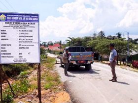 Sempat Terhenti, Proyek Peningkatan Jalan Poros Mataiwoi Abuki Segera Dilanjutkan