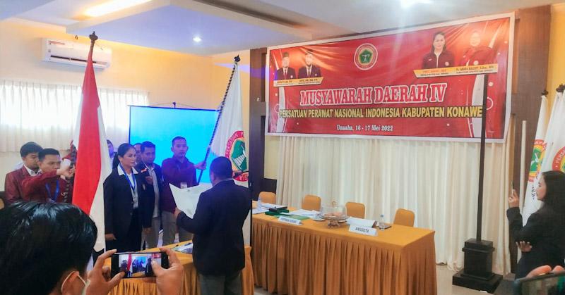 Vince Sonaru Kembali Nahkodai PPNI Kabupaten Konawe 5 Tahun Kedepan