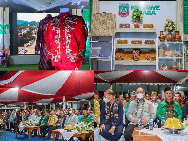 Destinasi Wisata 3 Berlian Konut Dan Tenun Konasara Warnai Kemeriahan Pameran di Kota Bau-Bau.