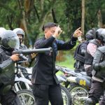 Brimob Polda Sultra dan Polres Konawe Latihan Strategi Pengendalian Massa