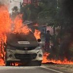 Satu Mobil di Konawe Ludes Terbakar Usai Isi Pertalite 15 Jerigen