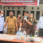 Kejari Konawe Musnahkan Barang Bukti Narkoba Seberat 159,45