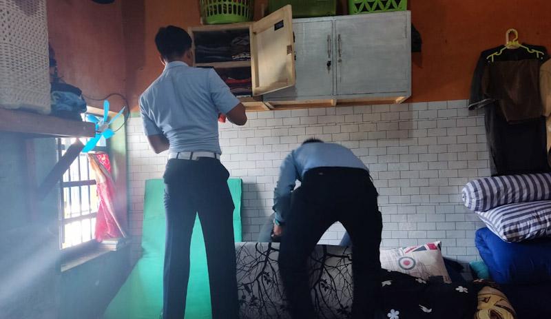 Sidak Hunian WBP, Petugas Rutan Unaaha Temukan Gunting dan Sendok Besi