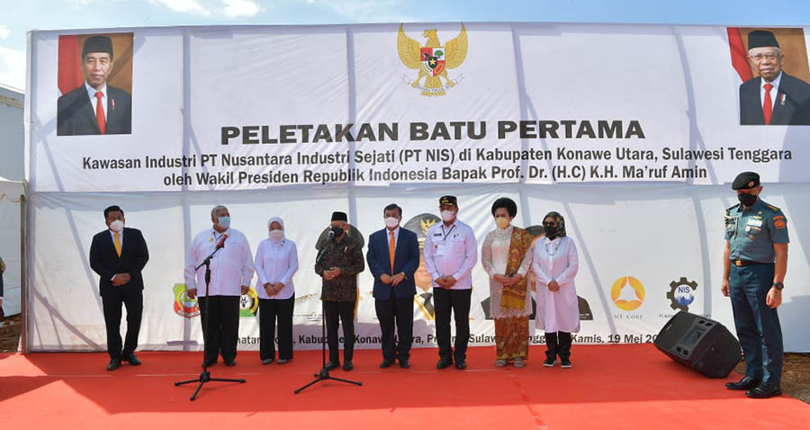 Wapres RI dan PT NIS Apresiasi Perjuangan Ruksamin Masukan Investasi Kawasan Industri di Konut