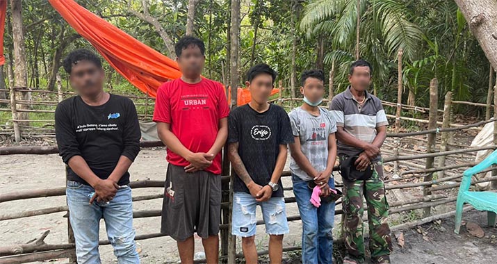 5 Warga Konawe Dibekuk Polres Konawe Saat Asik Judi Sabung Ayam