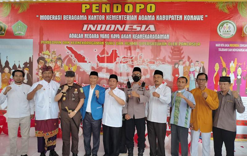 Jadi Simbol Keberagaman Agama, Pendopo Moderasi Beragama di Konawe Resmi Didirikan
