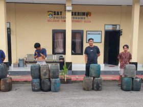 Timbun BBM Subsidi 665 Liter , 4 Orang Pemuda di Konawe Ditahan Polisi