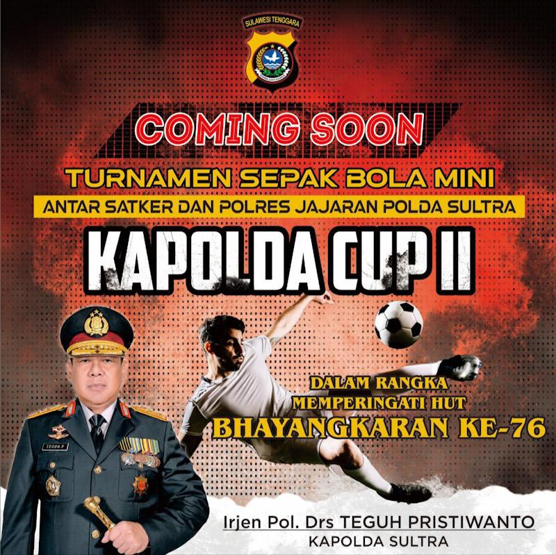 Strategi Baru Kapolres Konut Siap Pertahankan Gelar Juara di Turnament Sepak Bola Kapolda Cup 2022
