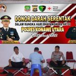 Polres Konut Sumbang 108 Kantong Darah