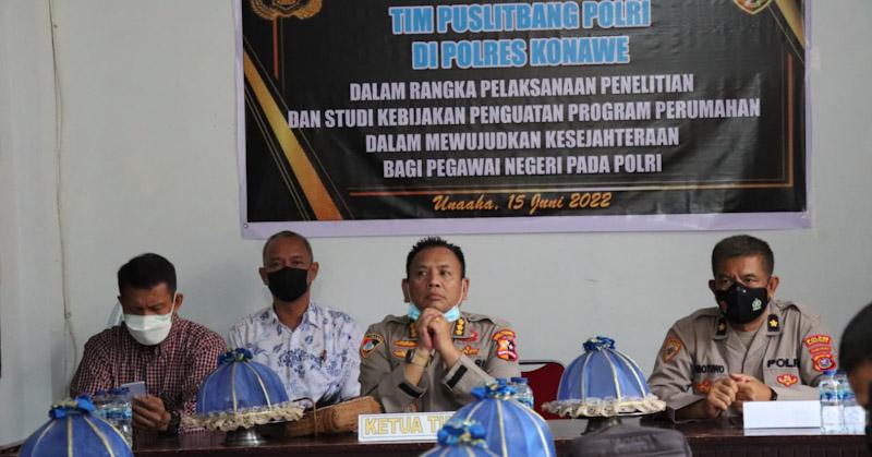 Puslitbang Polri Gelar Penelitian Dan Studi Perumahan di Polres Konawe