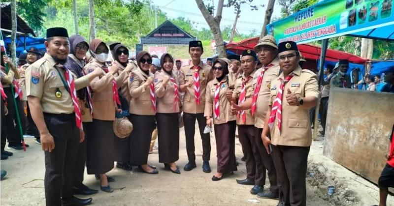 Dukung Penuh Kemajuan Pramuka di Sultra, Ruksamin Satu-Satunya Bupati Hadiri Jambore di Muna