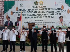 927 Calon Jamaah Haji Sultra Resmi Diberangkatkan