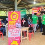 Kolaborasi Binda Sultra Bersama PT TPM Gelar Vaksinasi di Konawe