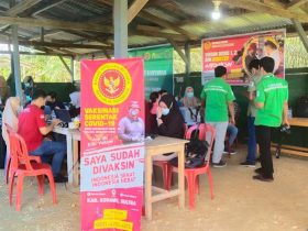 Kolaborasi Binda Sultra Bersama PT TPM Gelar Vaksinasi di Konawe