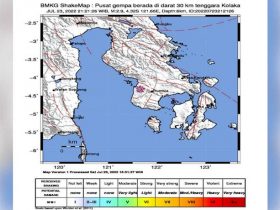 Gempa Tektonik 2,9 SR Guncang Kolaka, BMKG : Akibat Aktivitas Sesar Kolaka