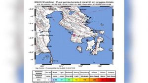 Gempa Tektonik 2,9 SR Guncang Kolaka, BMKG : Akibat Aktivitas Sesar Kolaka