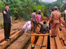 Wakili Bupati, Wabup Konut Pimpin Perbaikan Jembatan Penghubung 4 Desa di Molawe
