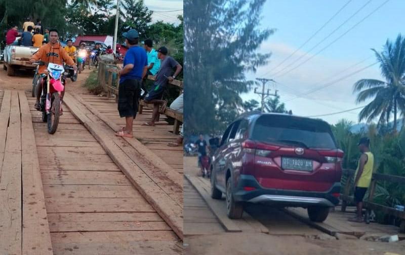 Wakili Bupati, Wabup Konut Pimpin Perbaikan Jembatan Penghubung 4 Desa di Molawe