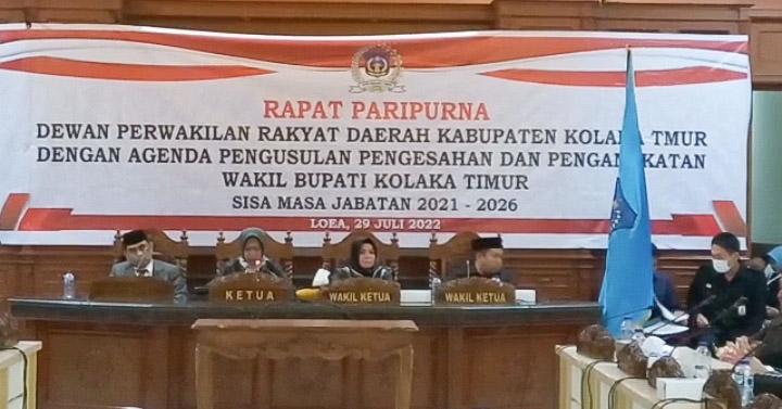 Pengangkatan dan Pengesahan Wabup Terpilih, DPRD Koltim Gelar Rapat Paripurna di Kantor Gubernur