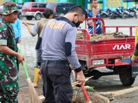 Jumat Berkah, Pemda Konawe Bersama TNI Polri Bersihkan Masjid Jelang Salat Idul Adha