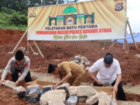 HUT Bhayangkara, Bupati Konut Bantu Pembangunan Mesjid Polres 200 Juta Dan Mobil Dalmas