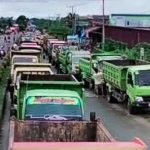 Demo Sopir Truk di SPBU Puuwatu, Macet Panjang Hingga Terminal