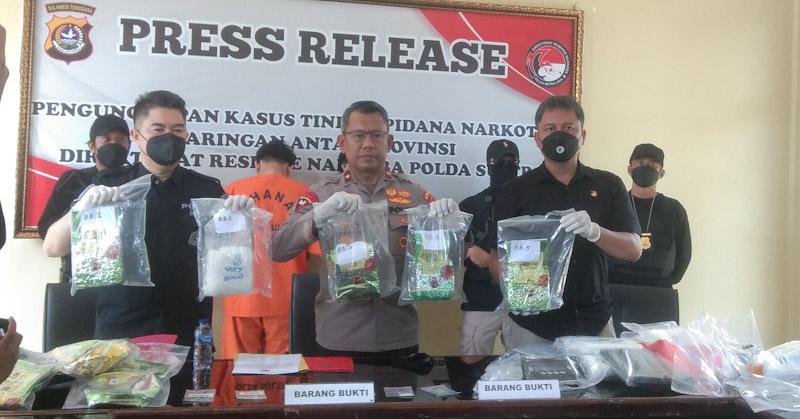 Jadi Pengedar Narkoba Seberat 5,2 Kg, Dua Mahasiswa di Kendari Ditangkap Polisi