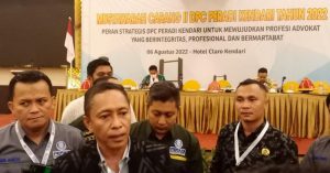 Afirudin Mathara Kembali Terpilih Jadi Ketua PERADI Kendari