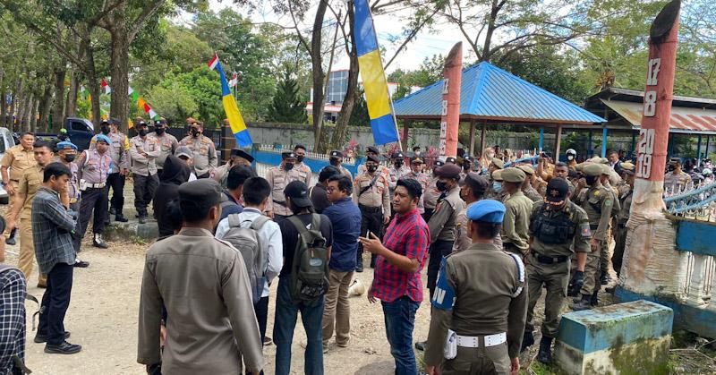 Beasiswa Belum Disalurkan, Mahasiswa Unilaki Datangi Kantor Diknas Konawe