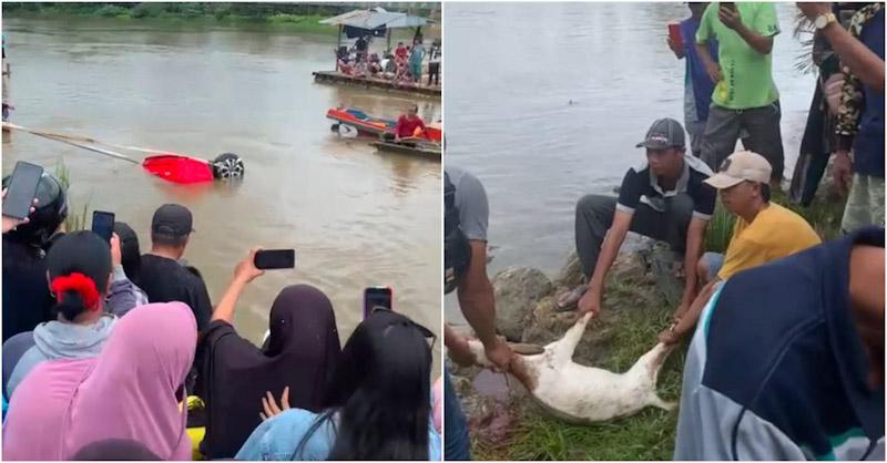 Mobil yang Tenggelam di Sungai Konaweaha Ditemukan, Warga Gelar Ritual Adat Mooli
