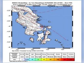 Gempa 3,6 SR Guncang Moramo Konsel, BMKG : Akibat Aktivitas Sesar Kendari