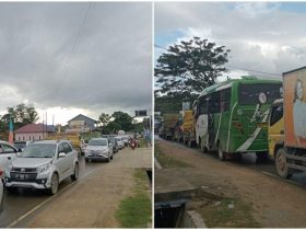 Macet Sepanjang 2 Kilometer Terjadi di Perbatasan Kendari - Konawe, Ini Penyebabnya