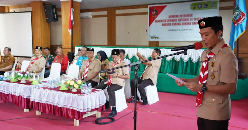 Dibawah Kepemimpinan Ketua DPRD, Kontingen Pramuka Konut Tampil Kompak Ikuti Jamnas Ke XI 2022
