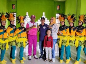 Tampil Unik Dan Menarik, Peserta Senam Mora Dinas Perpustakaan Konut Siap Jadi Juara