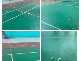 Dipakai Lomba Senam Mora, GOR Konut Rusak Dan Jadi Area Pembuangan Sampah, Panitia Tak Peduli