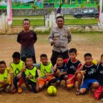 Anggota Polres Konut Dan Masyarakat Wanggudu Kerjasama Gelar Ivent Futsal Usia Dini