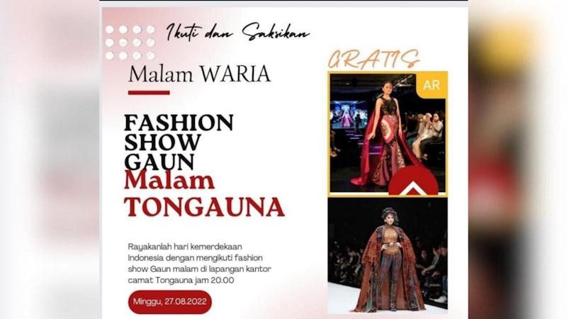 Fashion Show Waria di Tongauna Ternyata Hoax