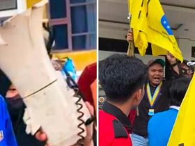 Demo Kenaikan BBM, Megaphone Milik Mahasiswa Dirusak Oknum Satpol PP Konawe