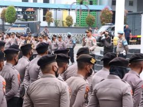 854 Personel Polresta Kendari Siaga Amankan Demo di Kantor DPRD Sultra