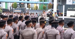 854 Personel Polresta Kendari Siaga Amankan Demo di Kantor DPRD Sultra