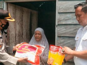 Polres Konawe Peduli, Salurkan Bansos Imbas Kenaikan BBM di 5 Lokasi Berbeda