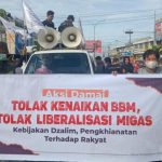 Aliansi Mahasiswa Gema Pembebasan Sultra Gelar Aksi Tolak Kenaikan Harga BBM