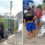 Truk Pasir Terguling di Tengah Jalan Puuwatu, Arus Lalu Lintas Macet Parah