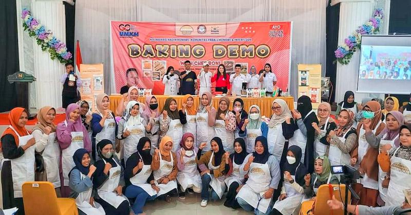 Pelaku UMKM Ikut Baking Demo Kadin dan Komunitas Pabalu